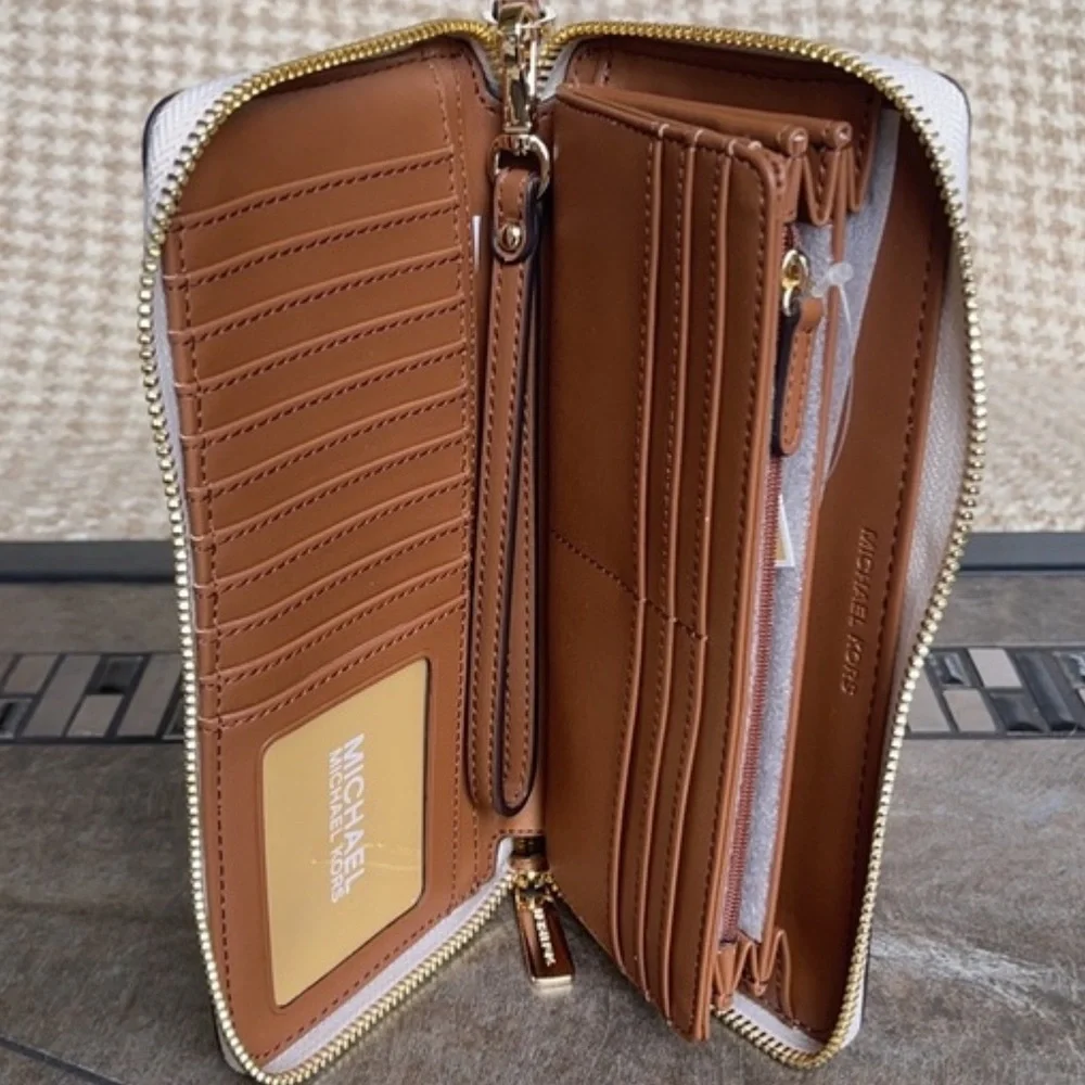 Michael Kors Jet Set Travel Large Travel CONTINENTAL Wristlet-Wallet Van…